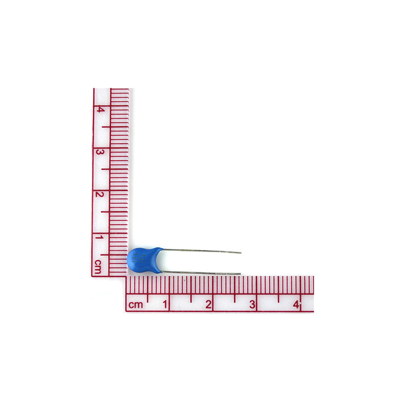 插件高压瓷片电容1KV151K 150PF 片径6.5mm 151K/1KV蓝色 瓷介电容