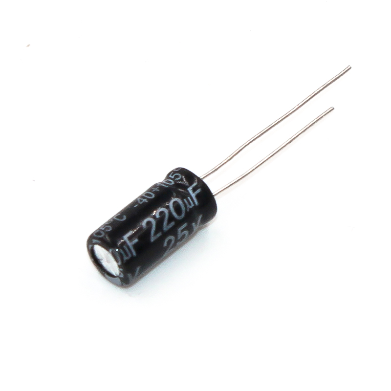 ytf国产 耐高温105℃ 25V220UF 8*12mm 220UF/25V铝电解电容 工厂