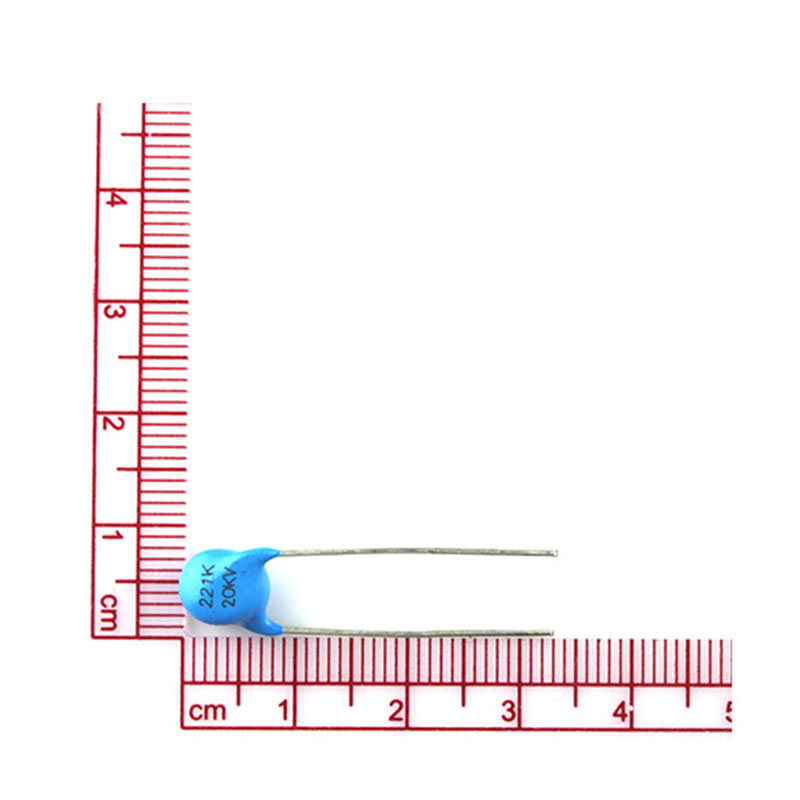 直插高压瓷片电容器20KV221K 片径6.9mm 221K/20KV逆变器焊 机电容