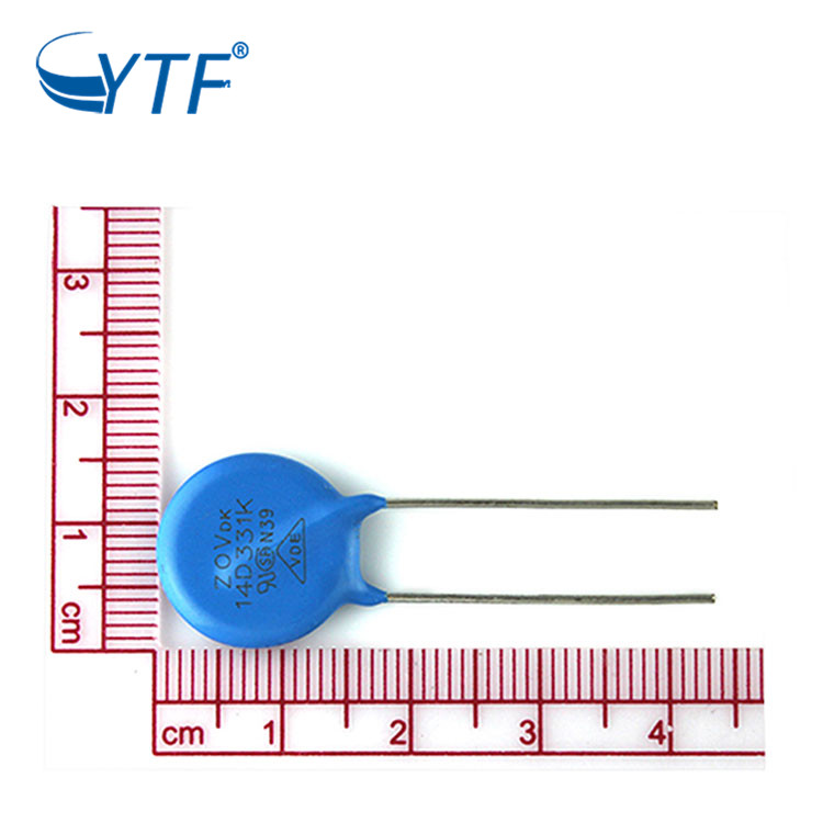 ZOV压敏电阻14D331K 防浪涌电压保护 14D-331K插件压敏电阻厂家